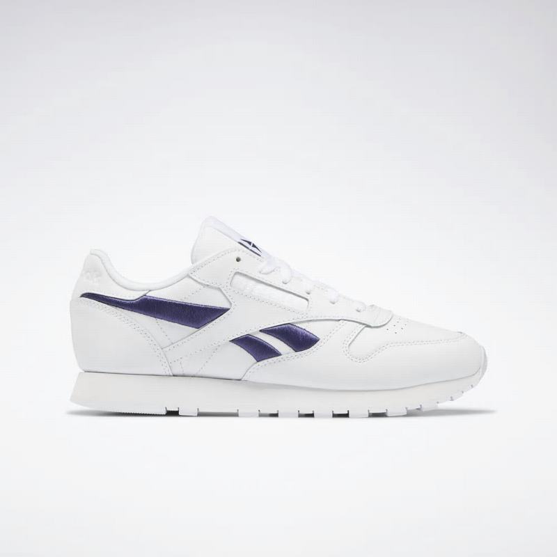 Tenisi Reebok Classic Leather Dama Albi/Violet Romania FT8840ZB